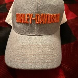 Harley-Davidson Mesh Cap with Orange Embroidery